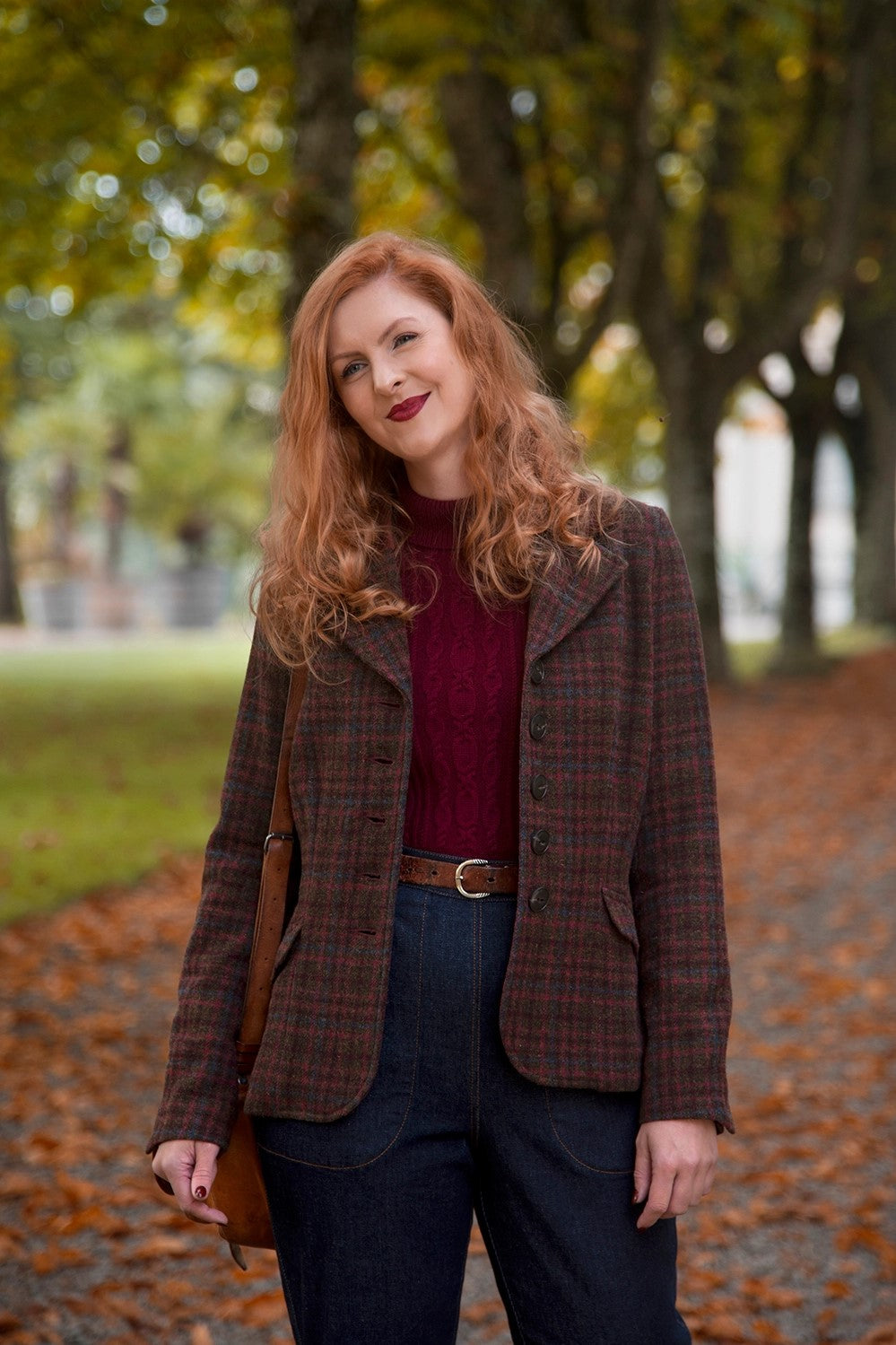 The Timeless Tweed Jacket, Hunting Tweed, Berry