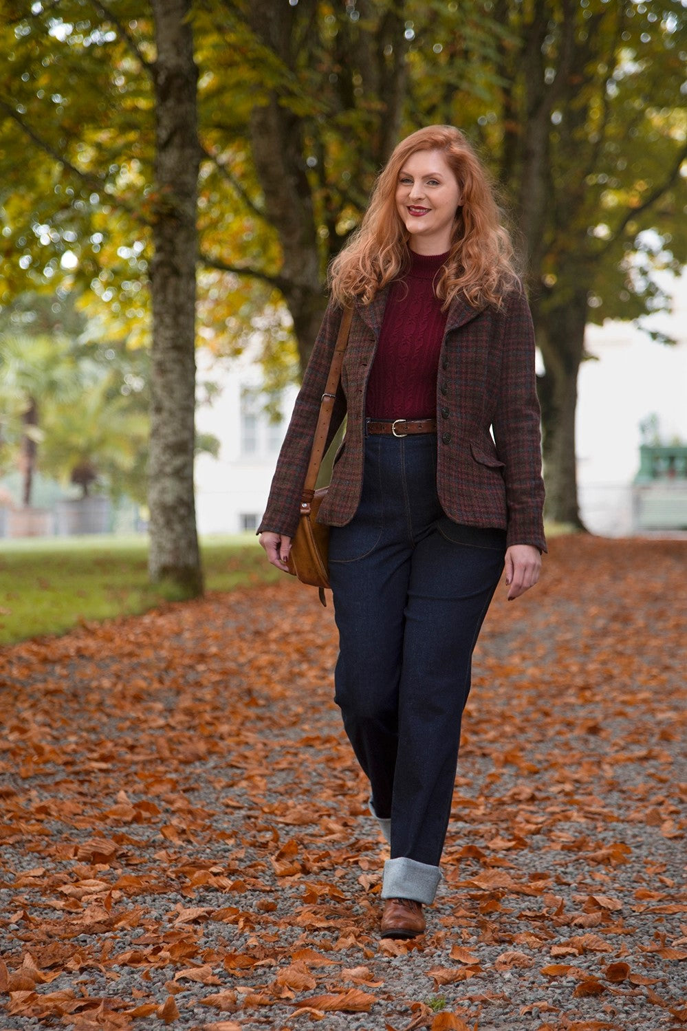 The Timeless Tweed Jacket, Hunting Tweed, Berry