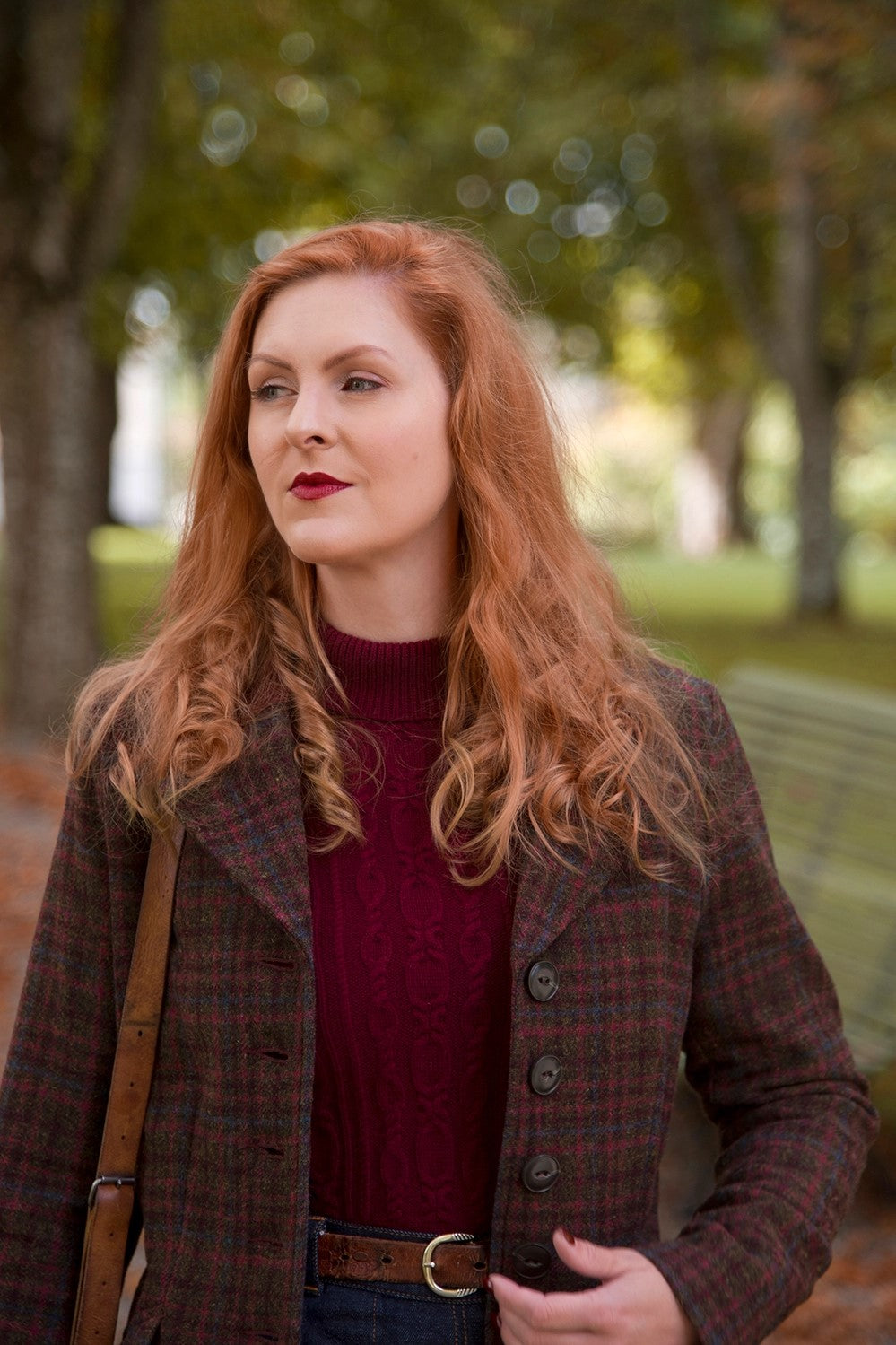 The Timeless Tweed Jacket, Hunting Tweed, Berry