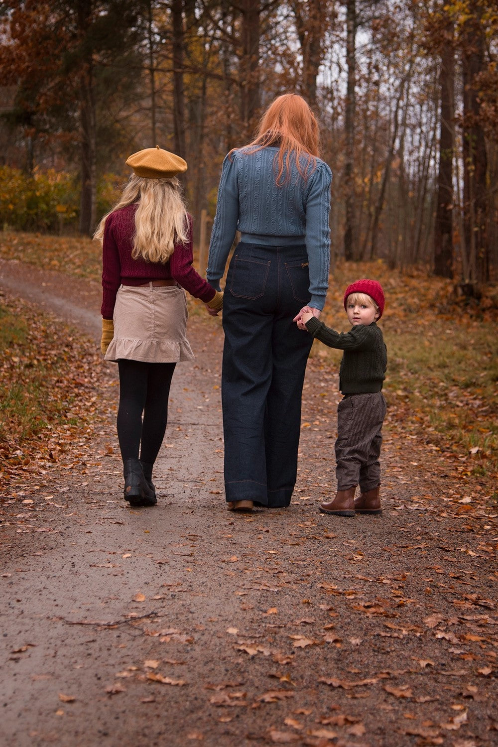 The Ice Skater Cardigan, Pale Indigo Wool