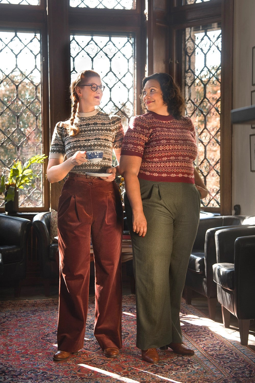 The Fairest Knit Top, Maroon Mélange Wool
