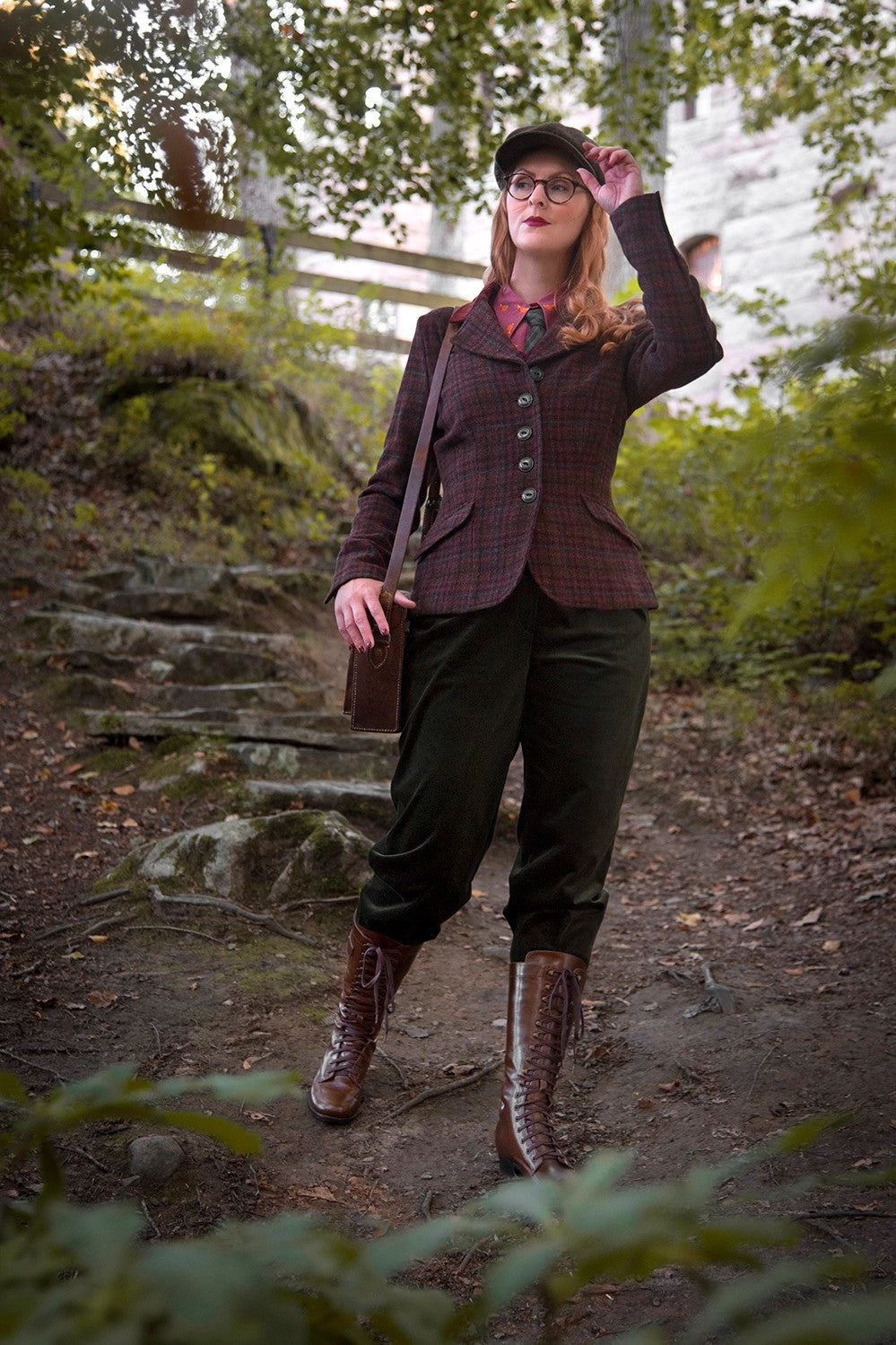 The Timeless Tweed Jacket, Hunting Tweed, Berry
