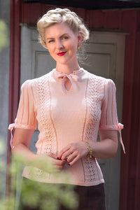 The Coquette Keyhole Top, Petal Pink