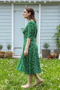 Danecharlotte Dress, Khaki/Green Fleurie