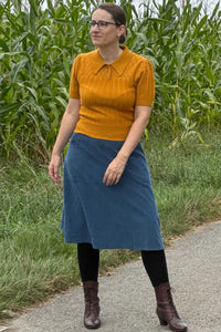 The Tiptop Knit Top, Mustard