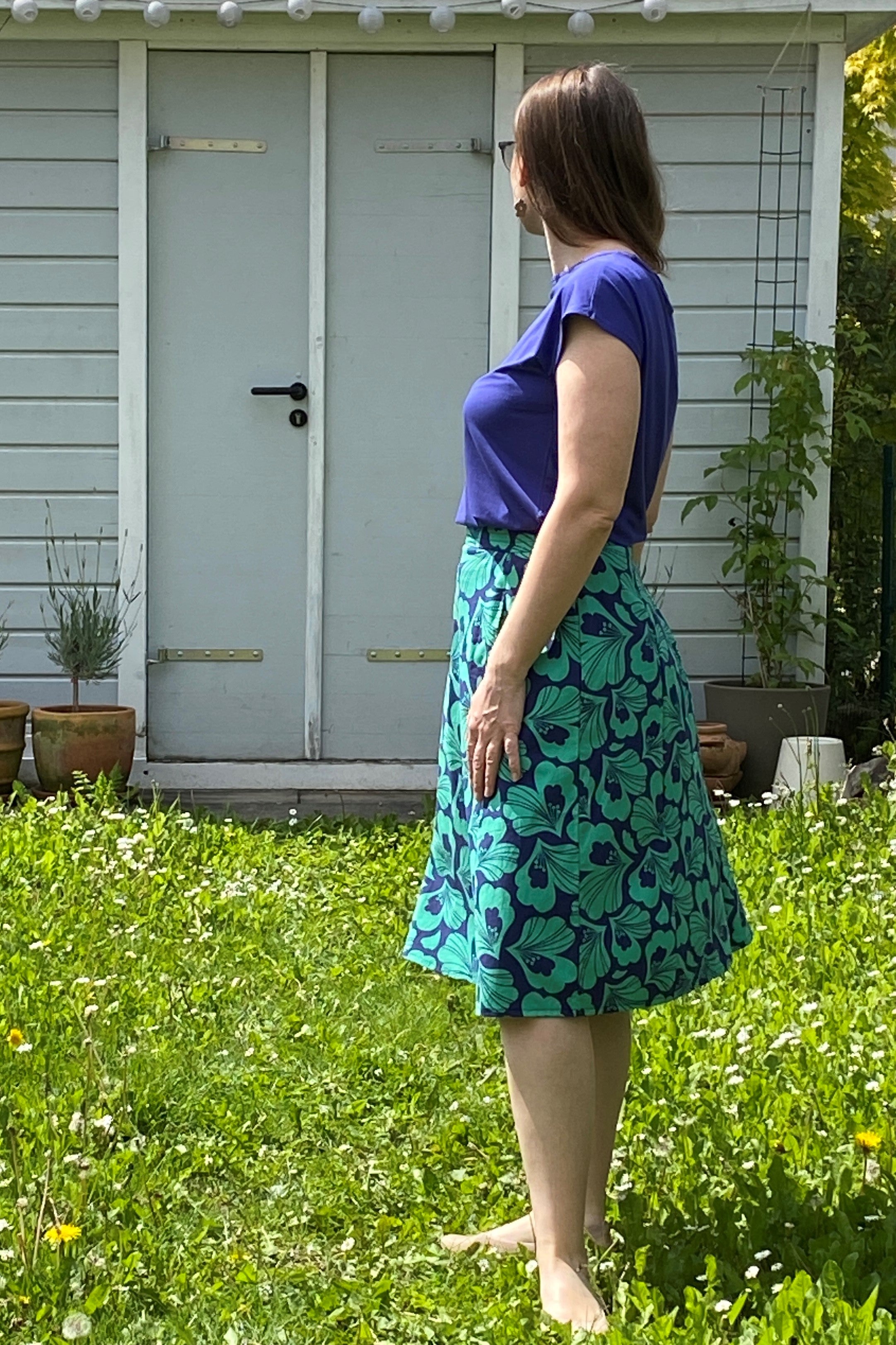 Lush Poppy GOTS Midi Rock, Lilibeth