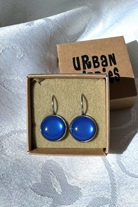 Ohrringe Dots, Strong Blue