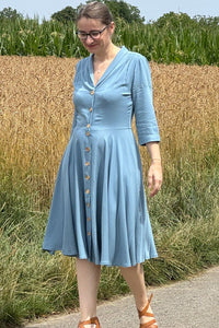 Kleid D'Laine Dress Olette, Ice Blue