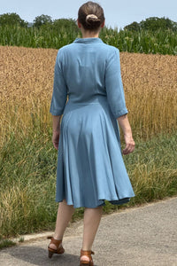 Kleid D'Laine Dress Olette, Ice Blue