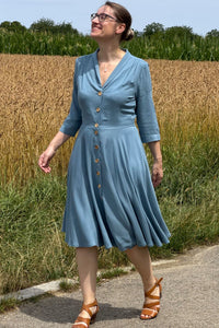 Kleid D'Laine Dress Olette, Ice Blue