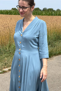 Kleid D'Laine Dress Olette, Ice Blue