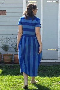 Danekroeyer Slub Jersey Dress, Klein Blue/ Cold Blue