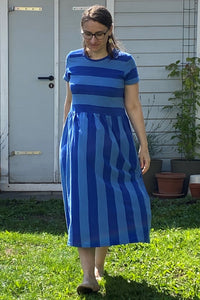 Danekroeyer Slub Jersey Dress, Klein Blue/ Cold Blue