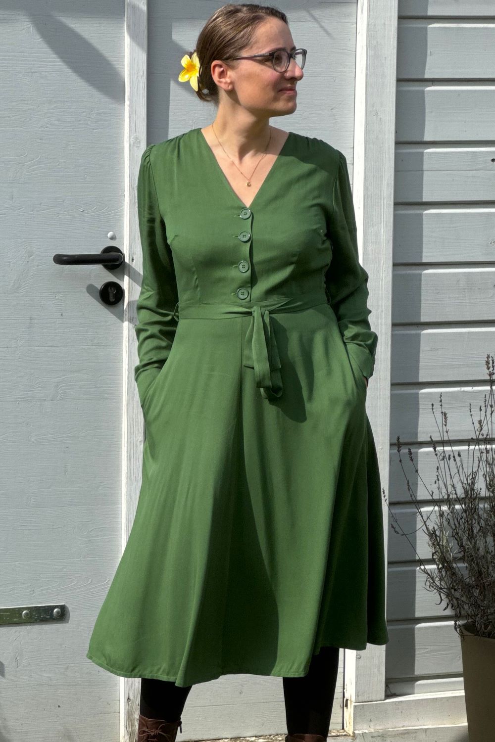 Magnolia Dress Olette, Green