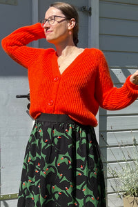 Danadorable Cardigan, Bright Red