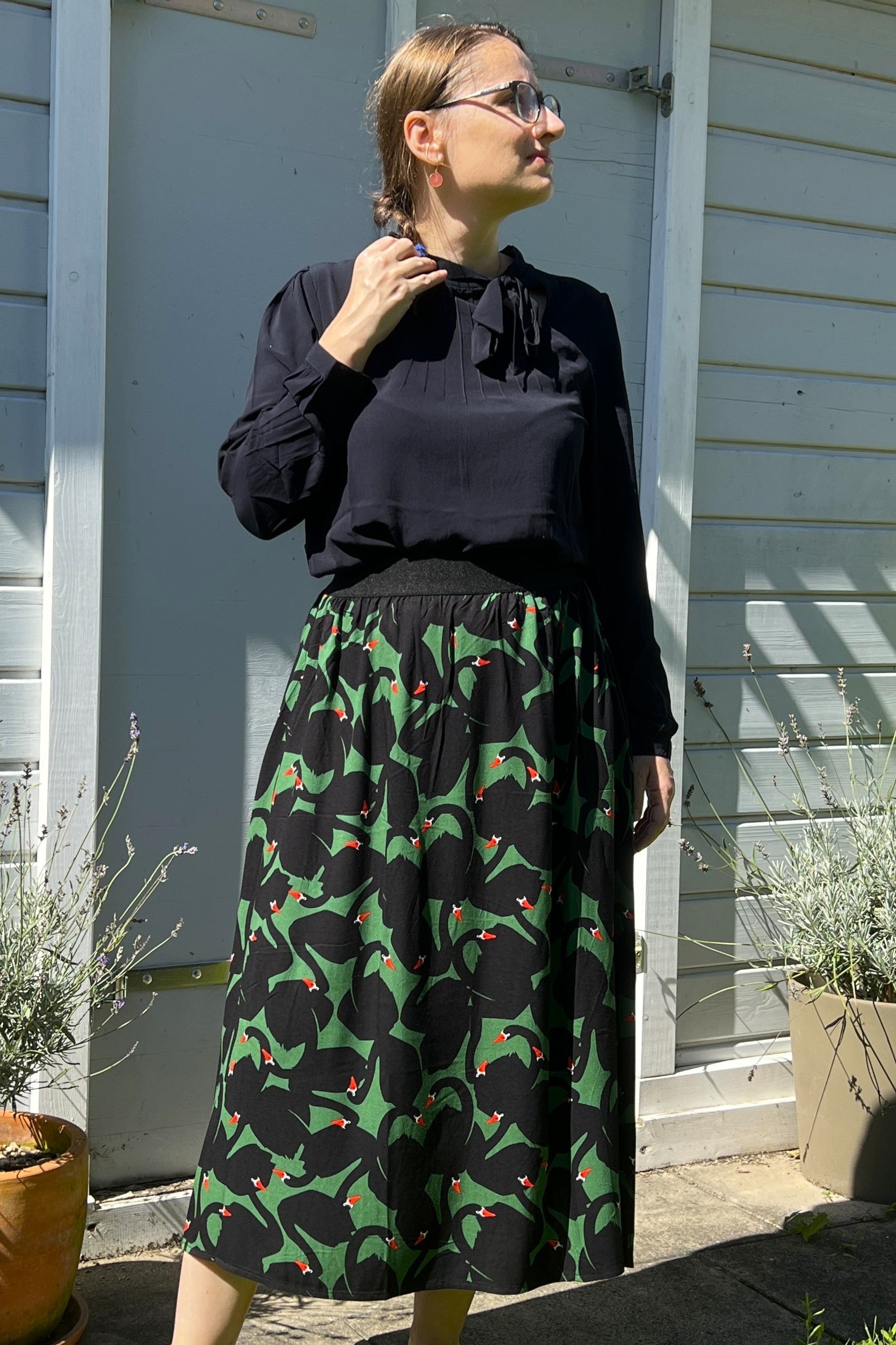 Spin Me Skirt, Black Swan