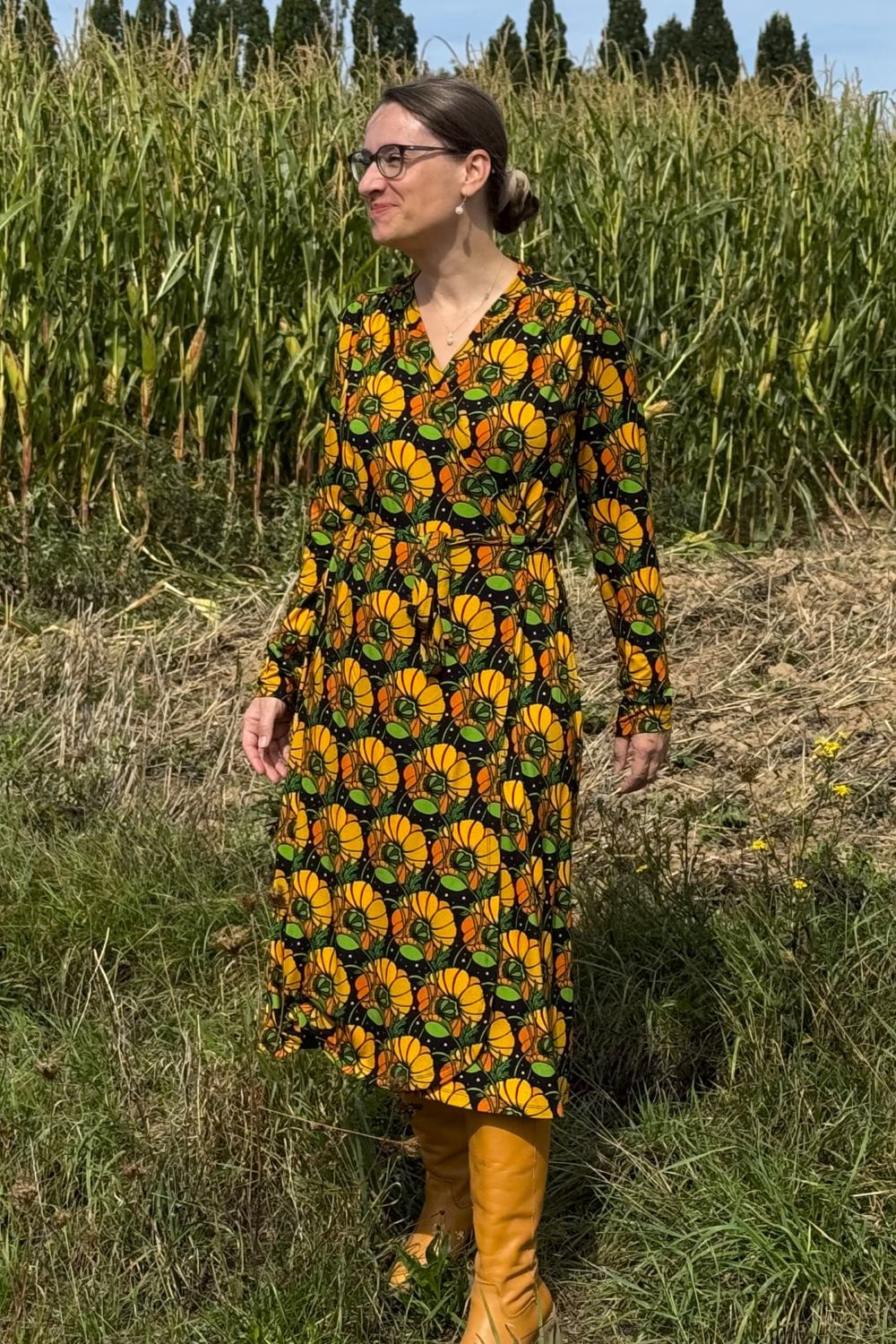 Kleid Anna-Klara Dress, Kronblad Senap