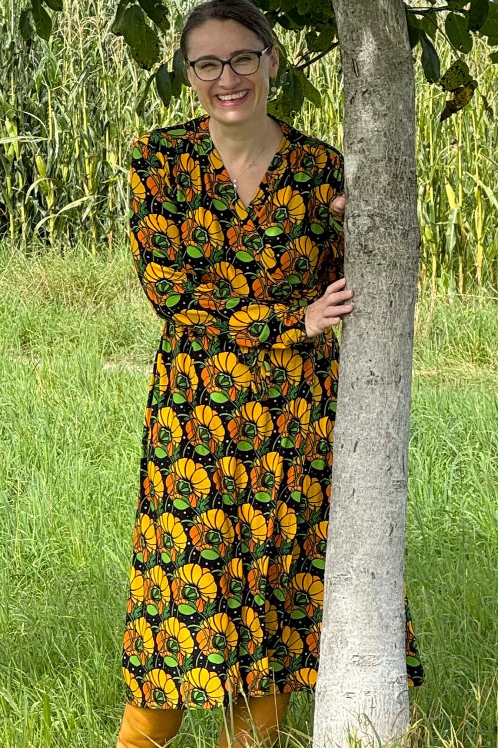 Kleid Anna-Klara Dress, Kronblad Senap