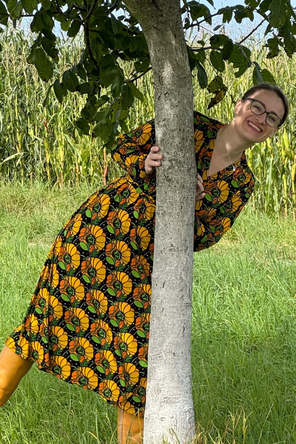 Kleid Anna-Klara Dress, Kronblad Senap