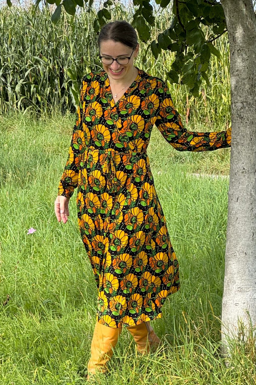 Kleid Anna-Klara Dress, Kronblad Senap