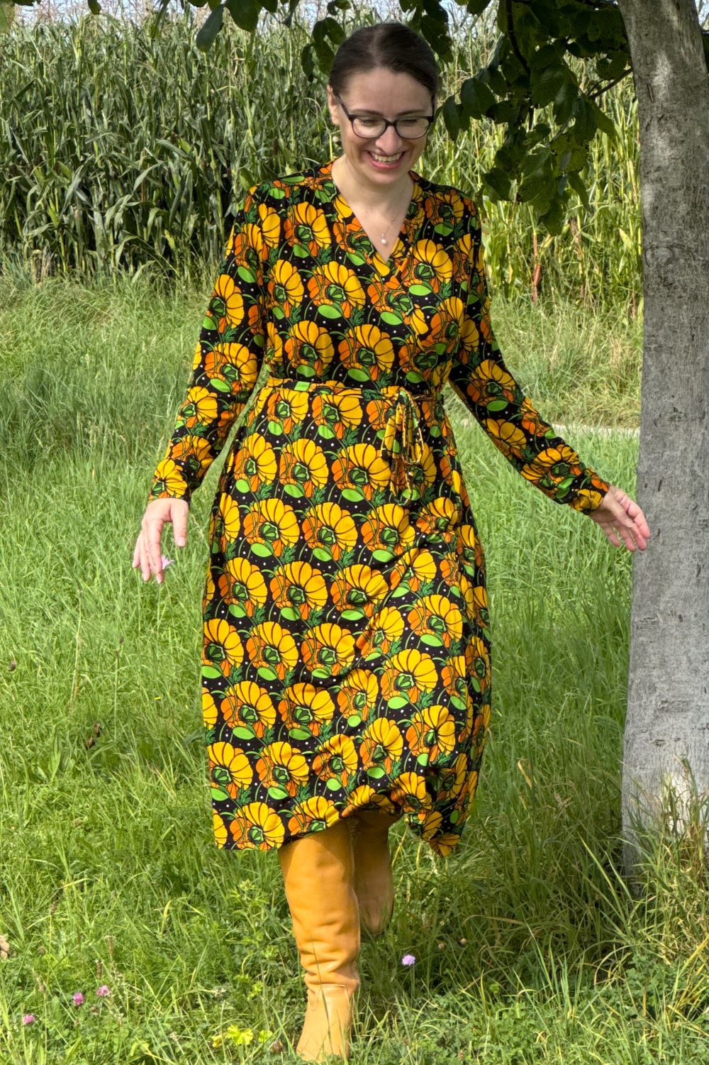Kleid Anna-Klara Dress, Kronblad Senap