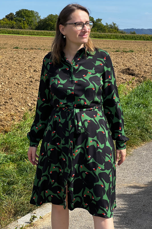 Wild Open Dress, Black Swan