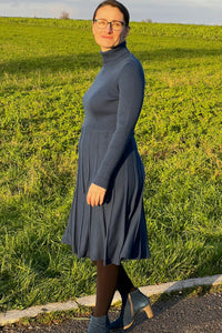 Strickkleid Henna Roll Neck, Blue