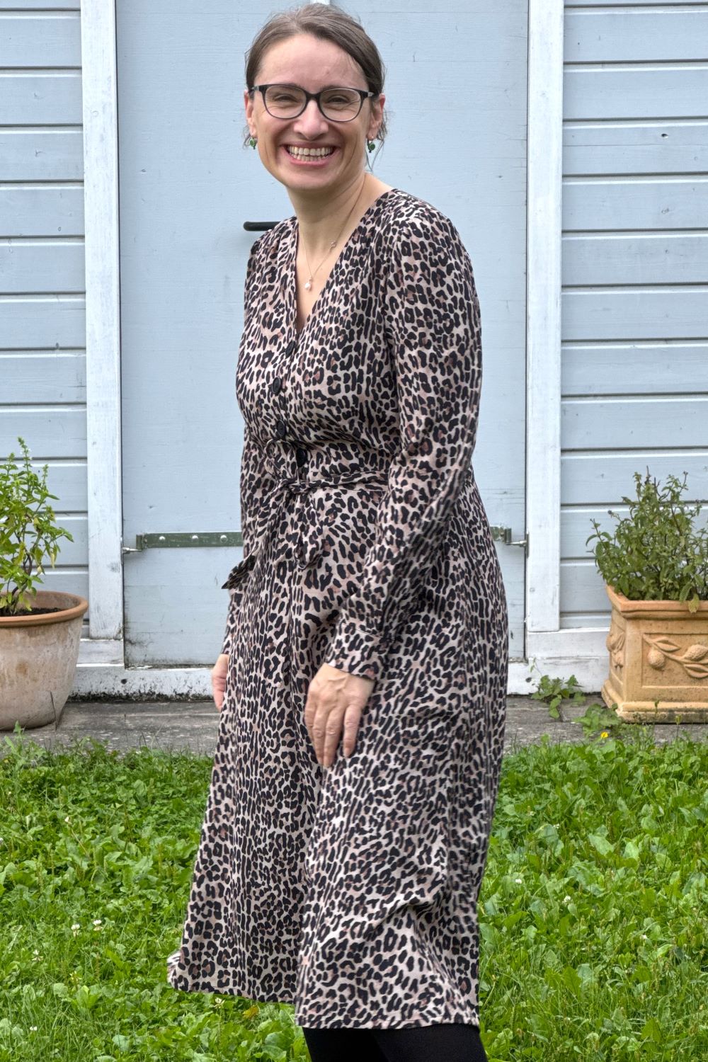 Kleid Magnolia Dress, Classic Leopard Viscose