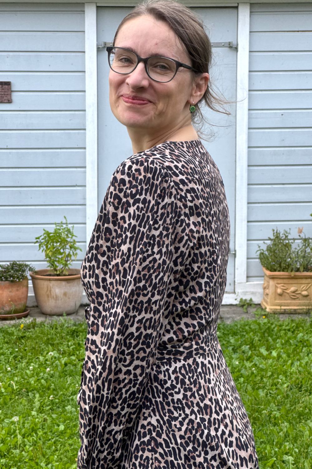 Kleid Magnolia Dress, Classic Leopard Viscose