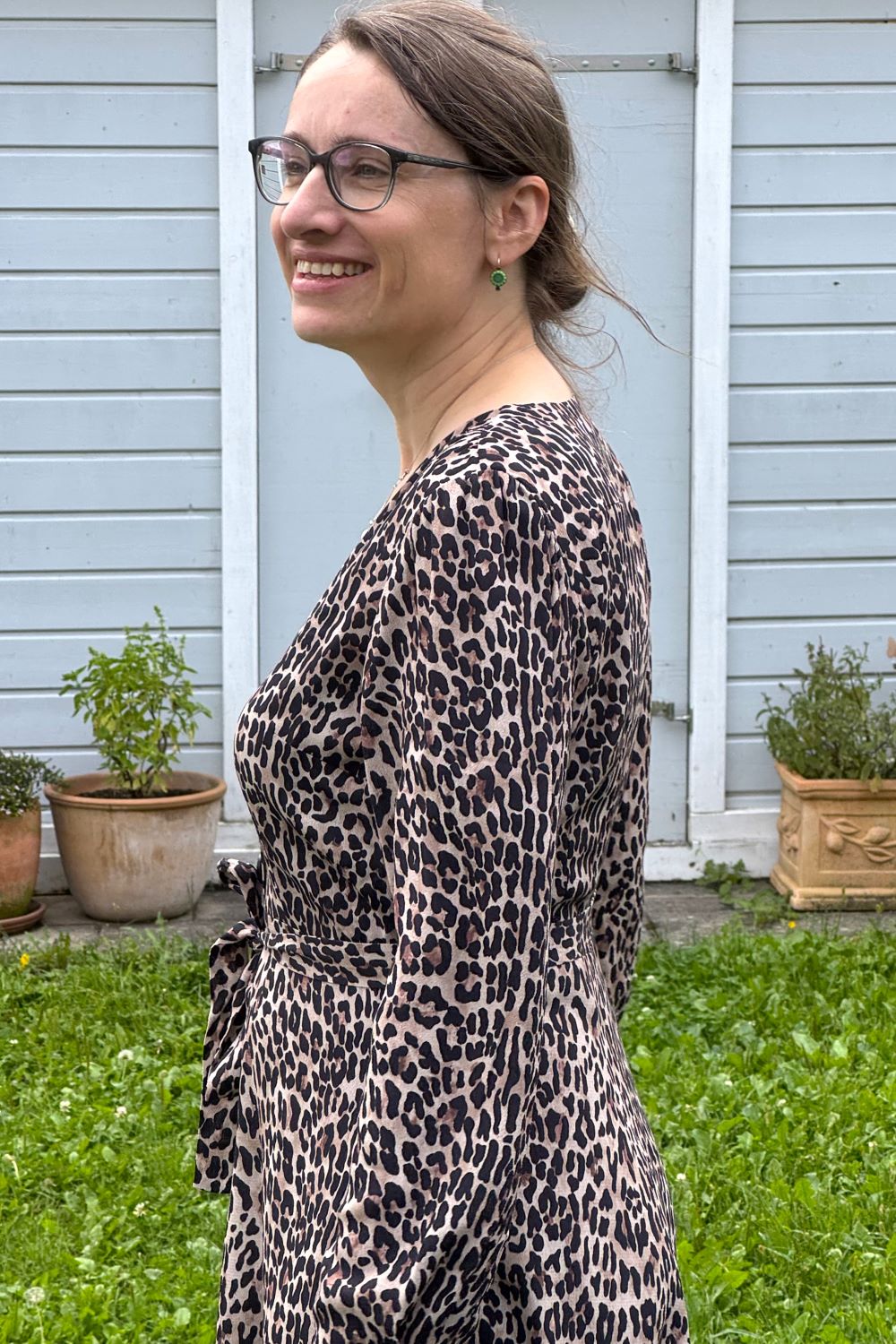 Kleid Magnolia Dress, Classic Leopard Viscose