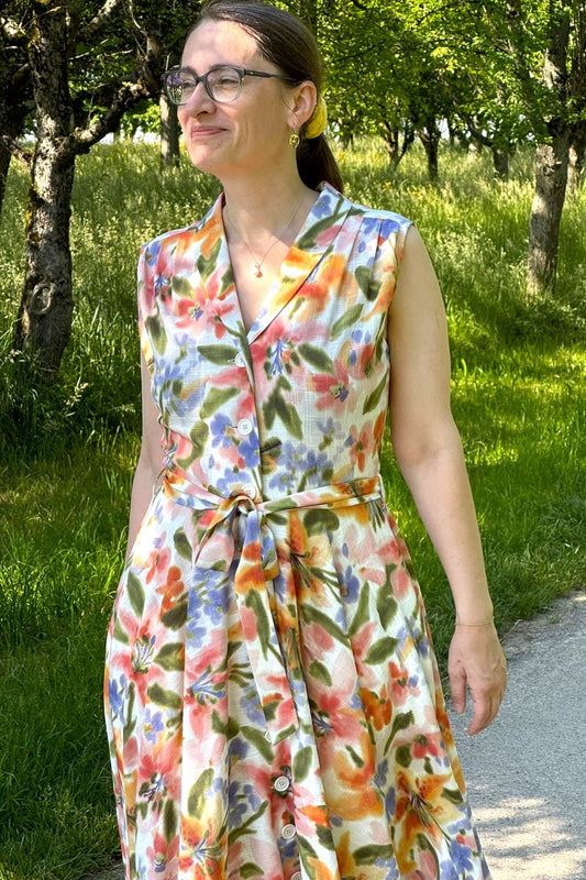 Nova Dress, Aquarell Flowers