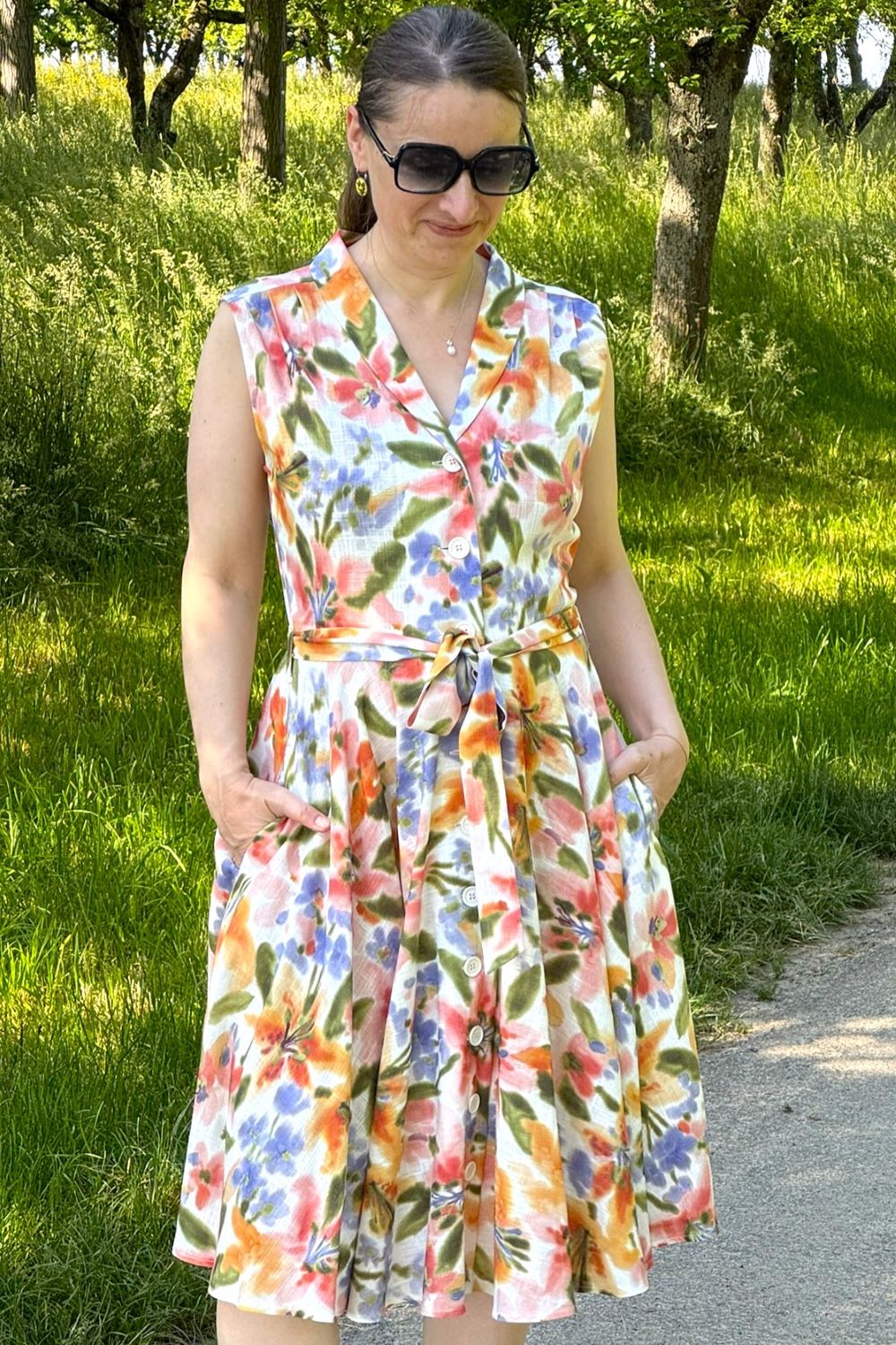 Nova Dress, Aquarell Flowers