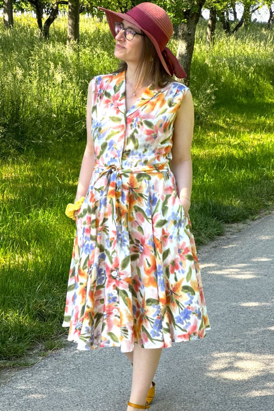 Nova Dress, Aquarell Flowers