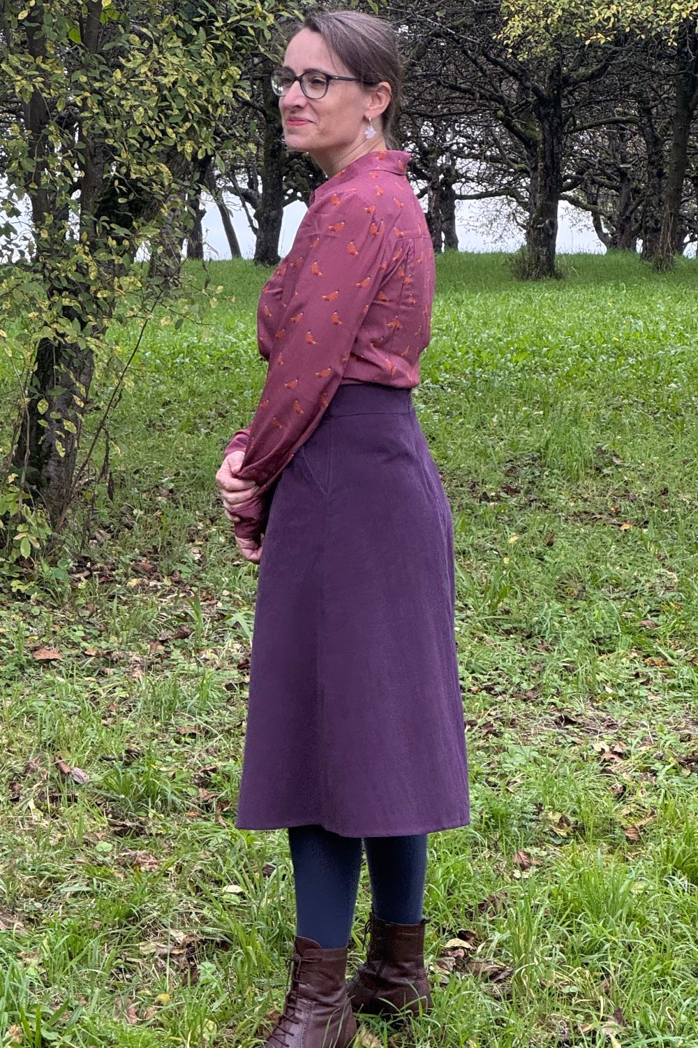 The Spectacular Spearpoint Shirt, Heather Pheasant Print