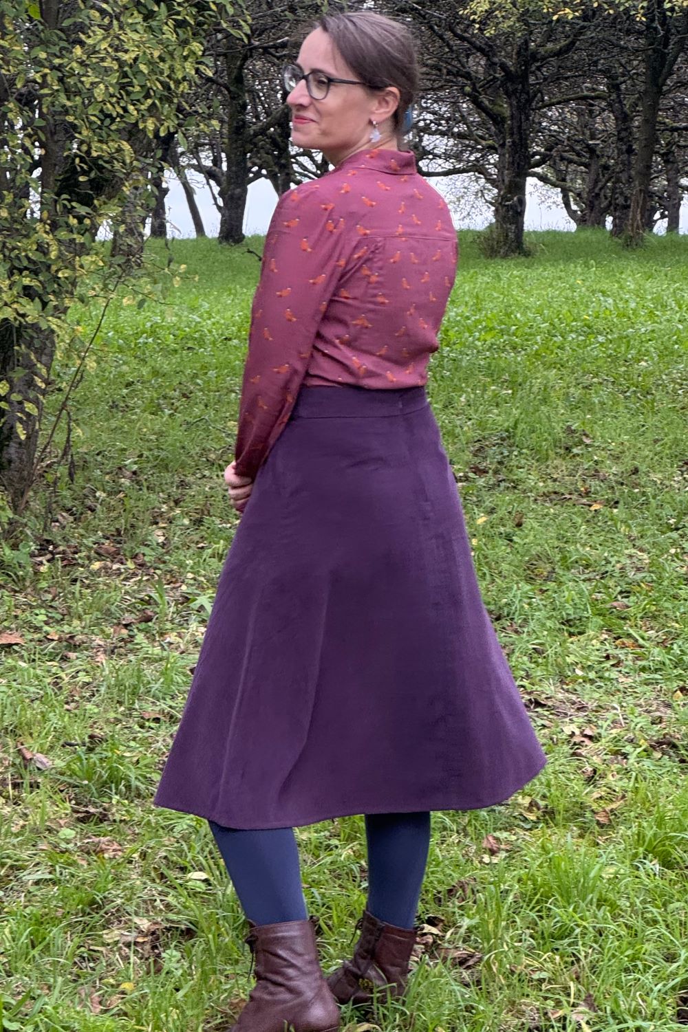 The Spectacular Spearpoint Shirt, Heather Pheasant Print