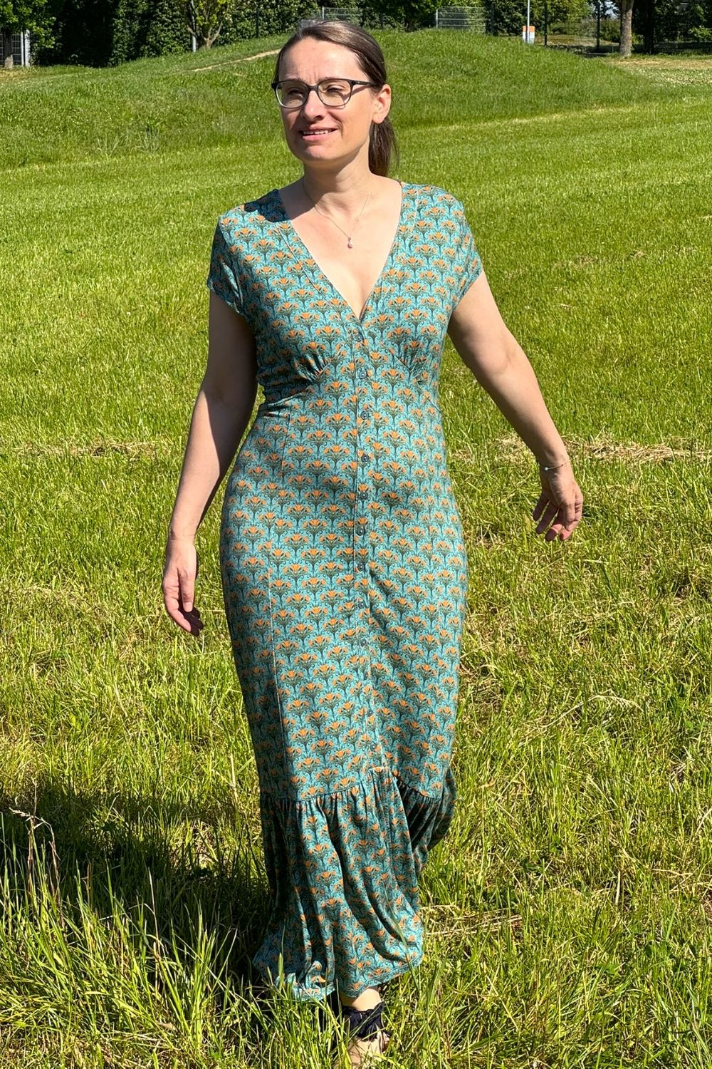 Kleid Maud Maxi Dress, Blooming