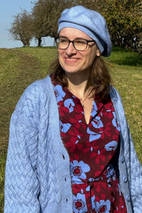 Strickmütze Cornflower Beret, Blue