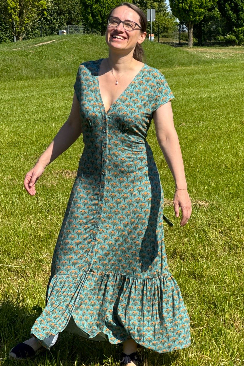 Kleid Maud Maxi Dress, Blooming