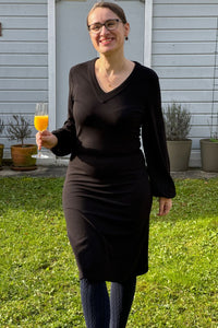 Stretch-Kleid, Solid Black