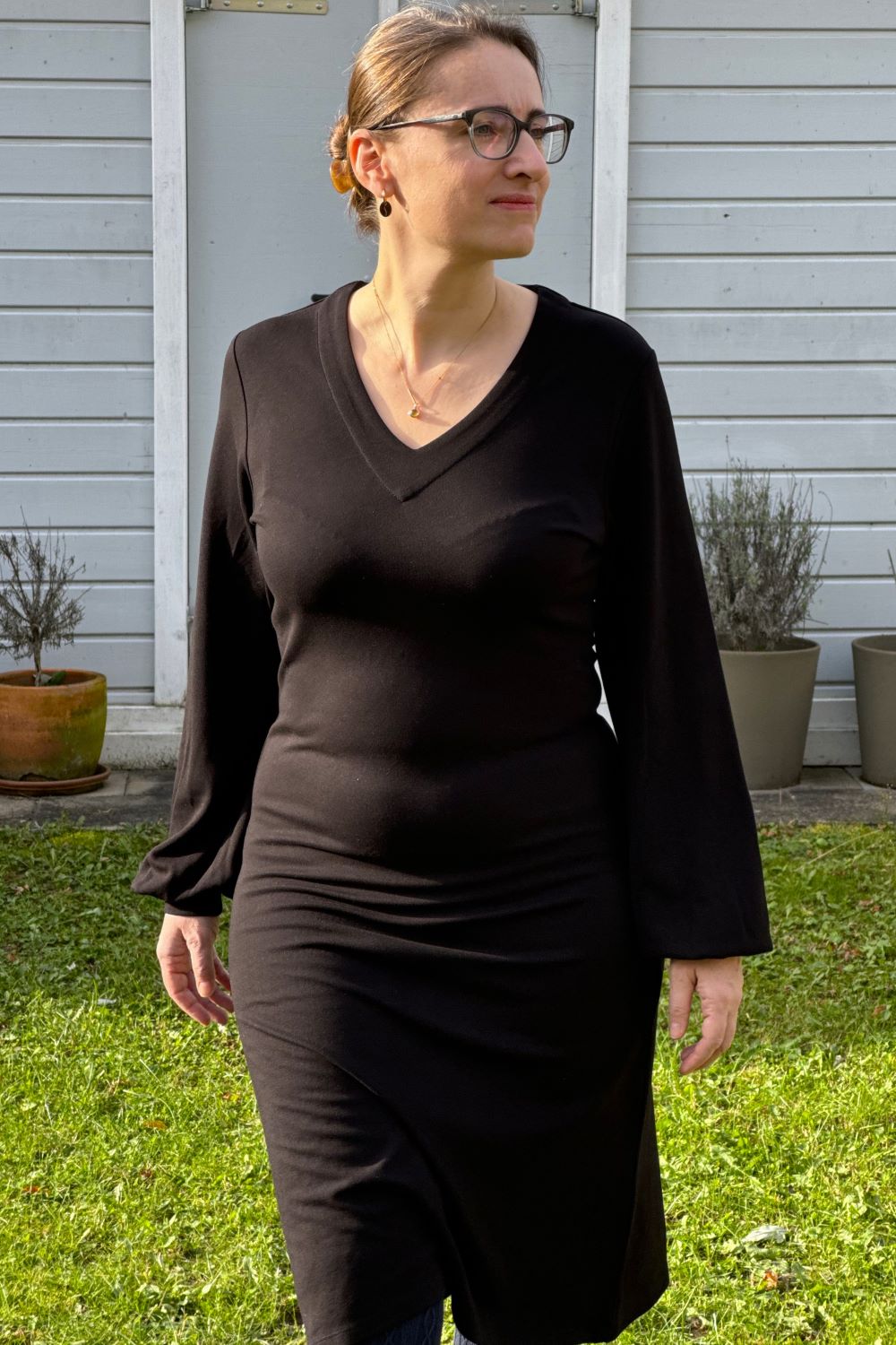 Stretch-Kleid, Solid Black