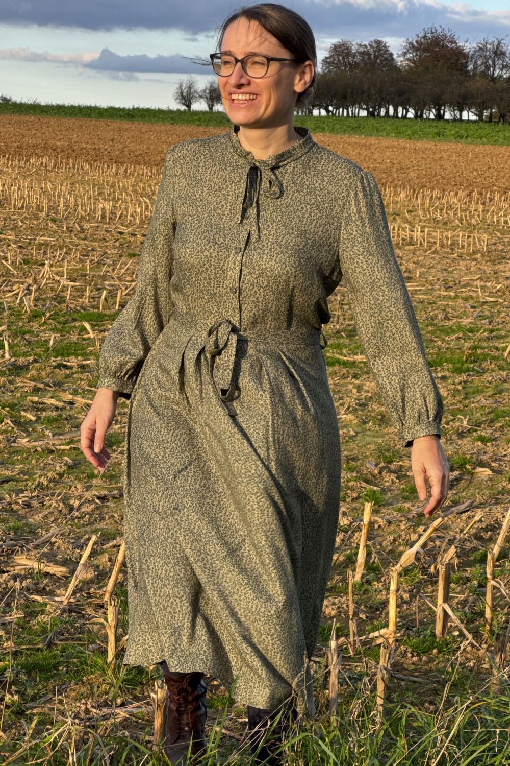 Kleid Niko Dress, Rosmarin Grün