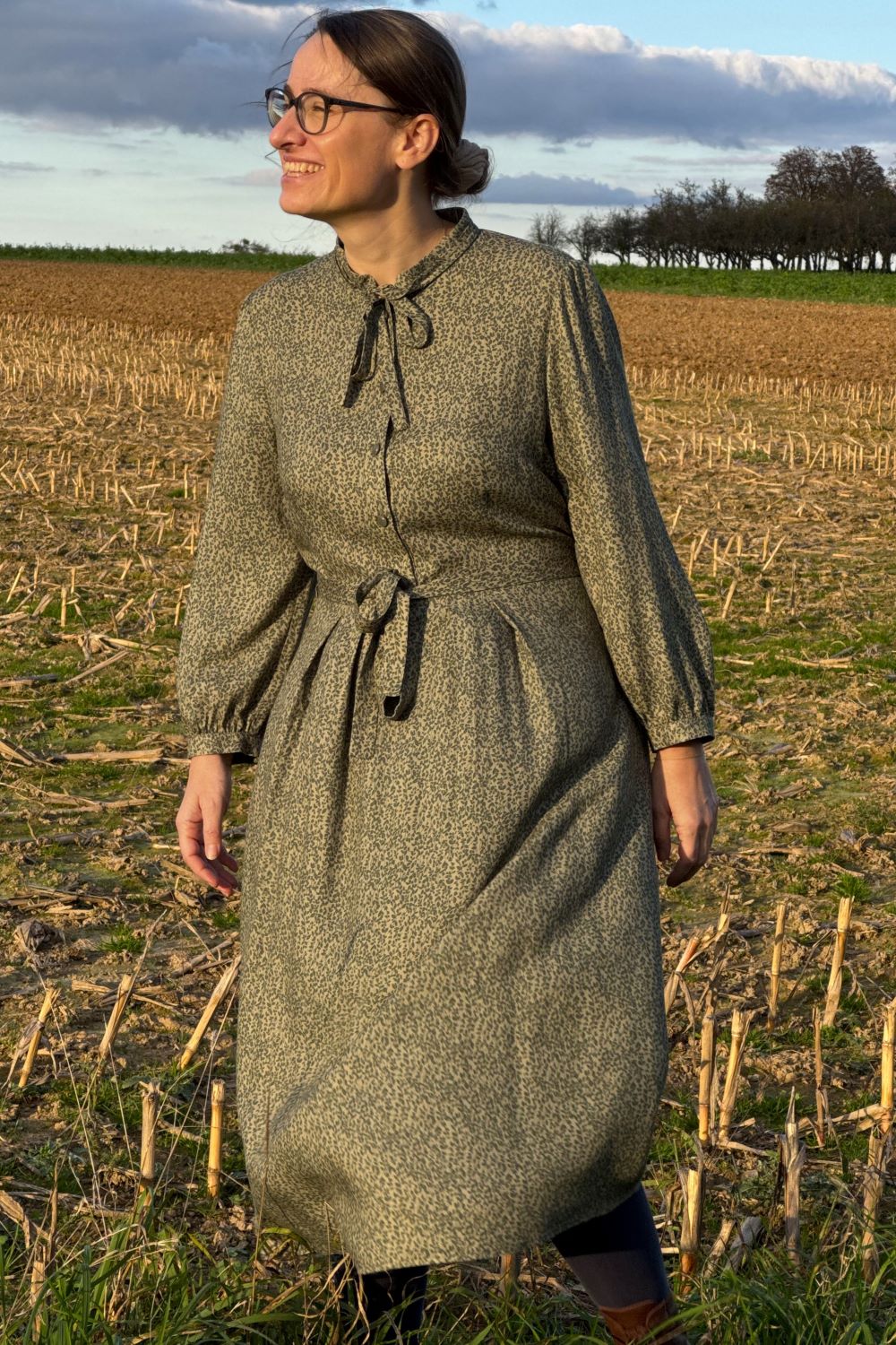 Kleid Niko Dress, Rosmarin Grün