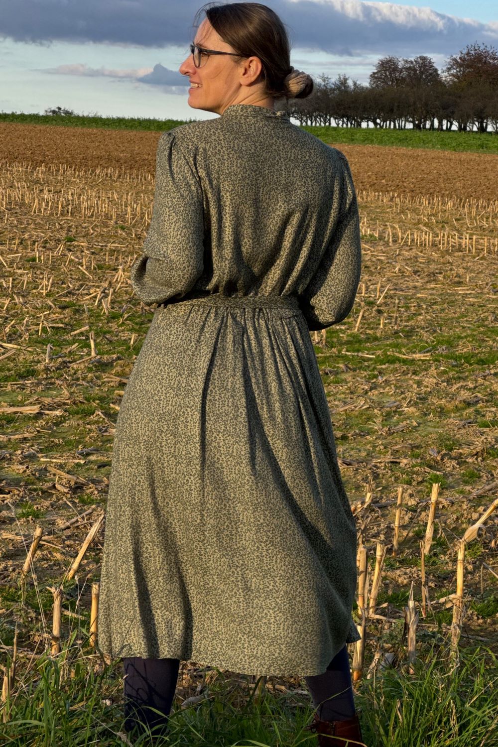 Kleid Niko Dress, Rosmarin Grün