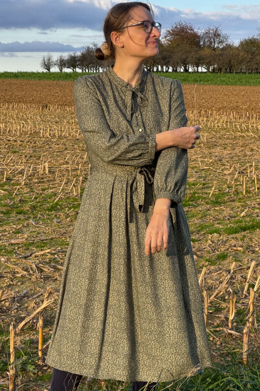 Kleid Niko Dress, Rosmarin Grün