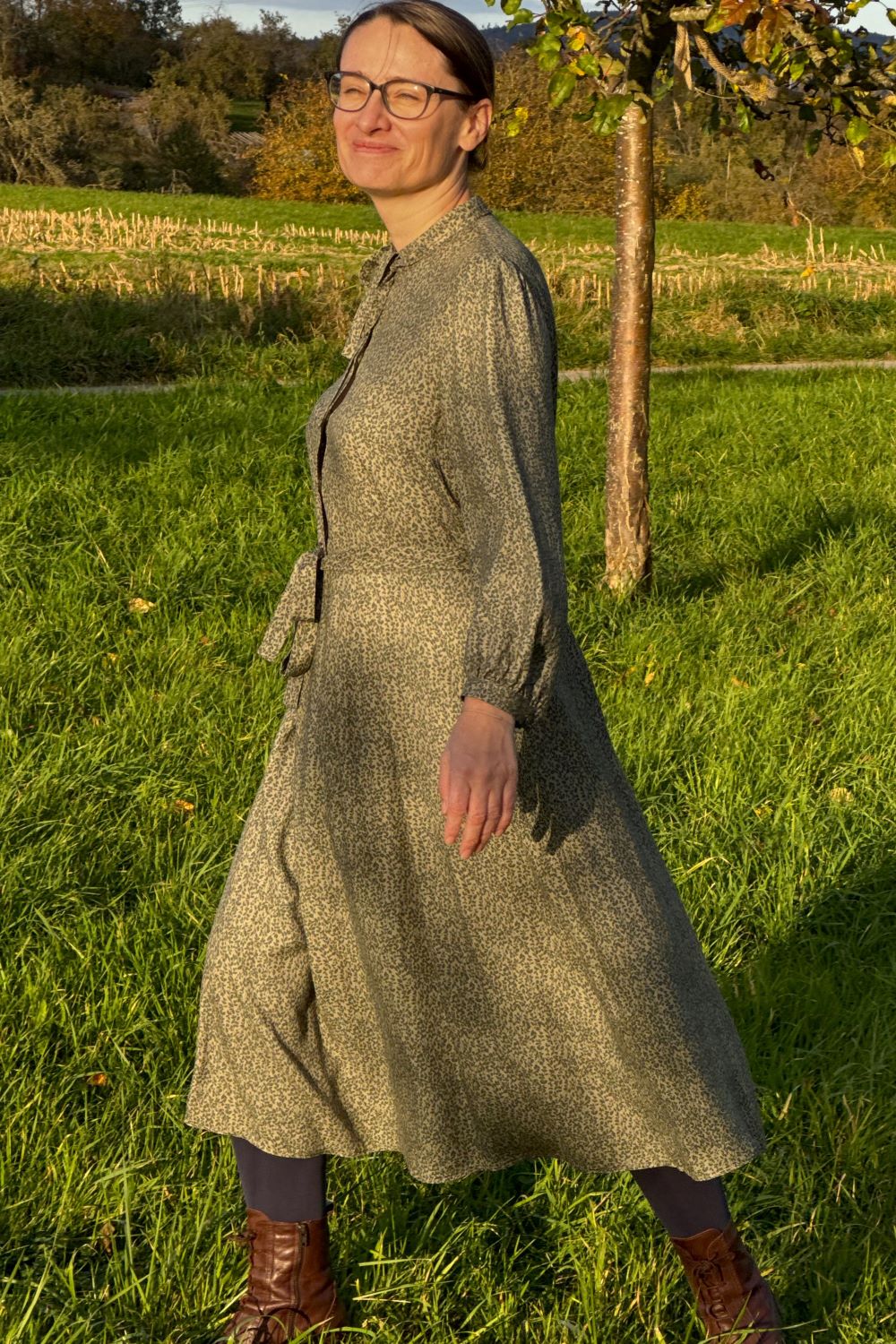 Kleid Niko Dress, Rosmarin Grün