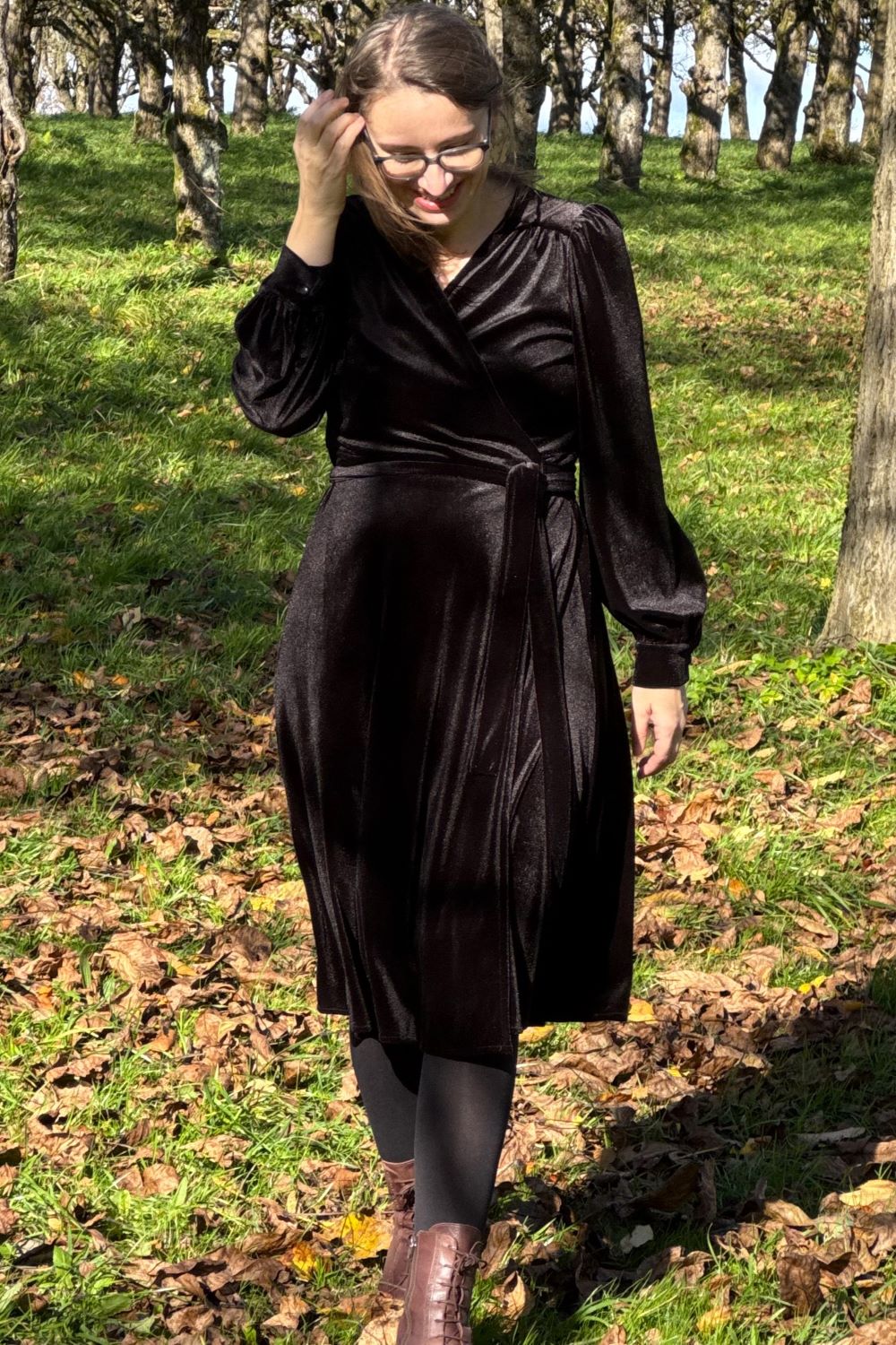 Dalida Kleid, Velvet Black