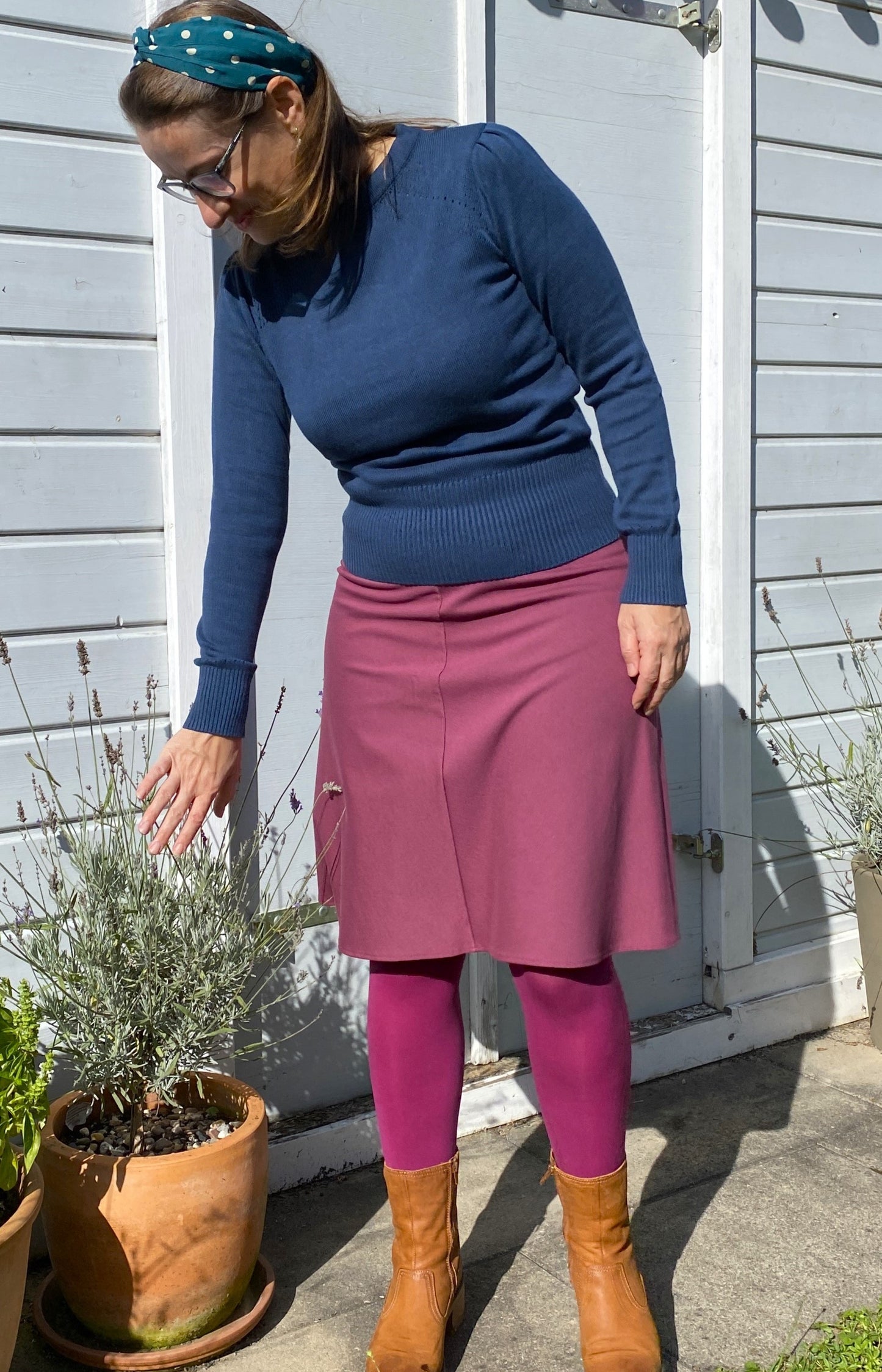 A-Line Skirt, Raspberry Punty