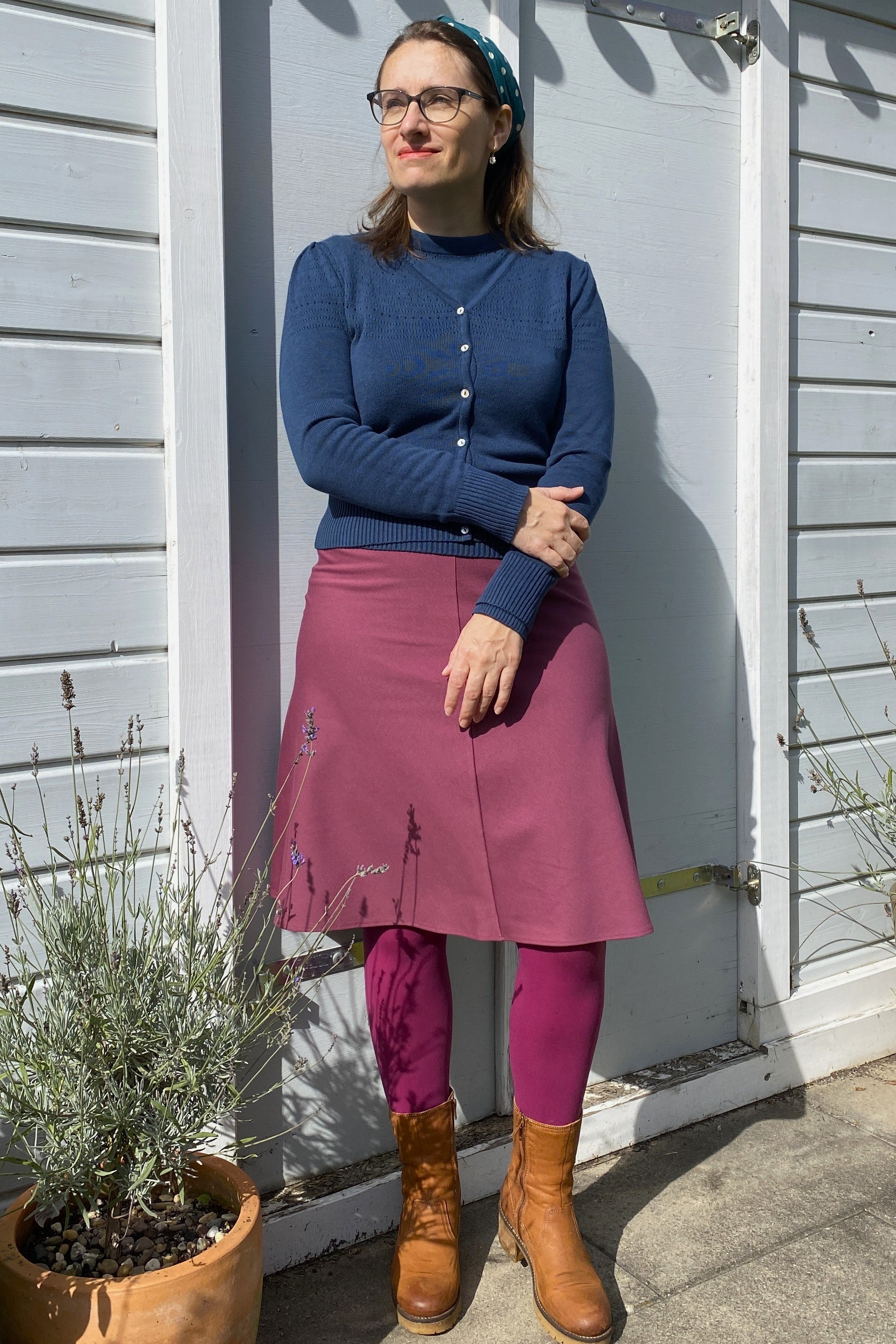 A-Line Skirt, Raspberry Punty