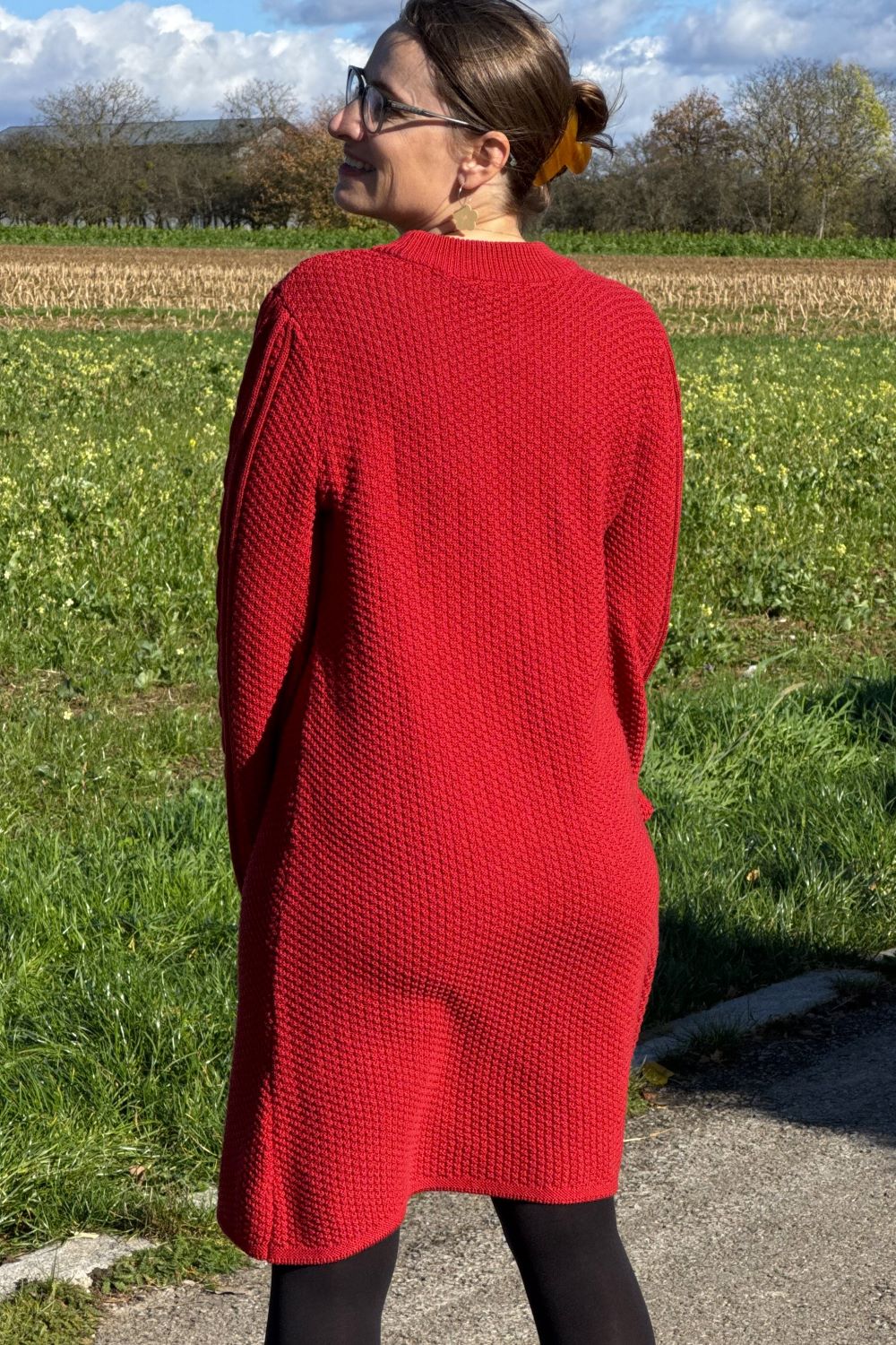 Kleid Svea Dress, Läppstift Red