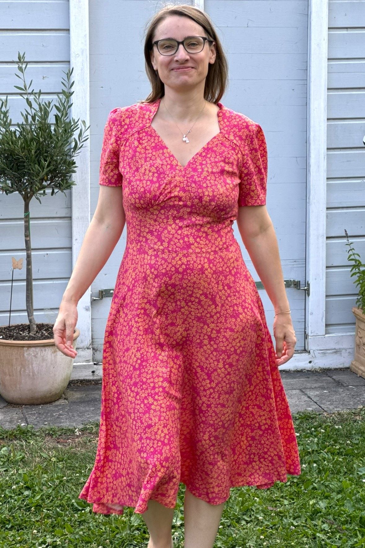 Hollywood Circle Dress Copacabana, Bloemen